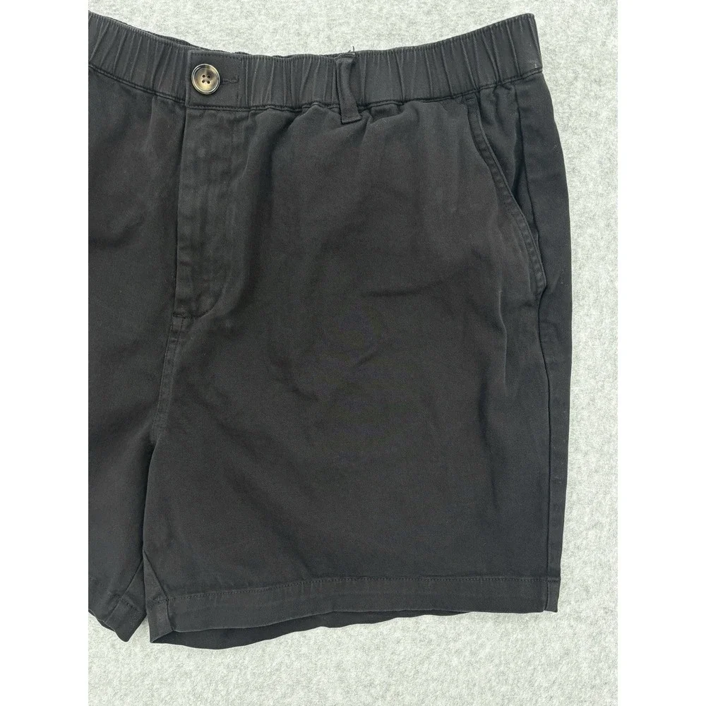 COVE USA Men's Chino Shorts 38W 5L Black Stretch Elastic Waist 5